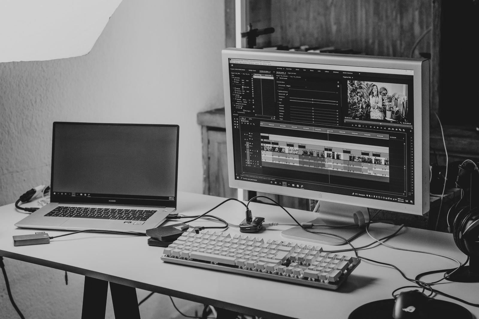 Video editing workspace