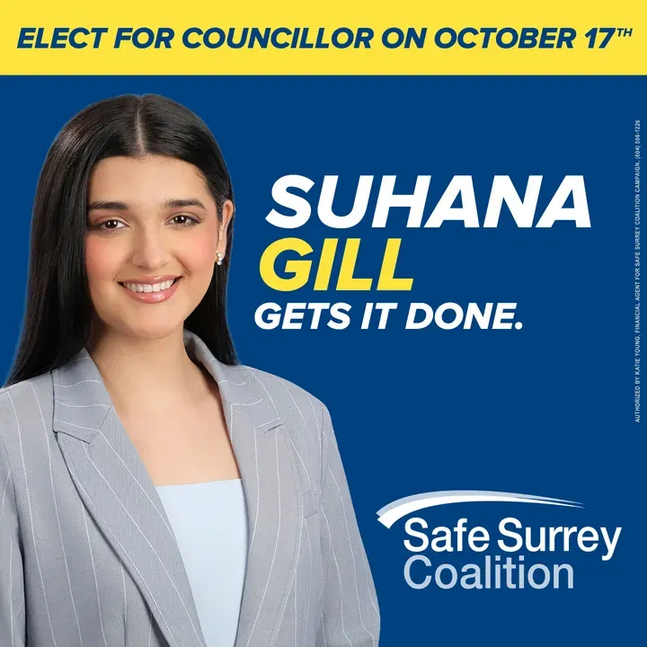 Suhana Gill: Surrey 2026 Council Candidate Profile
