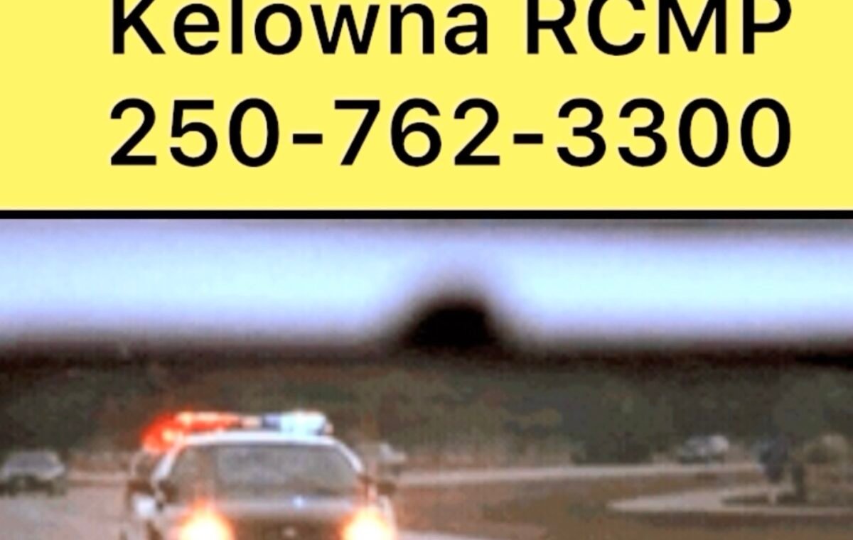 Kelowna RCMP Seek Suspect After Roadside Stabbing Near Dilworth and Summit Drives