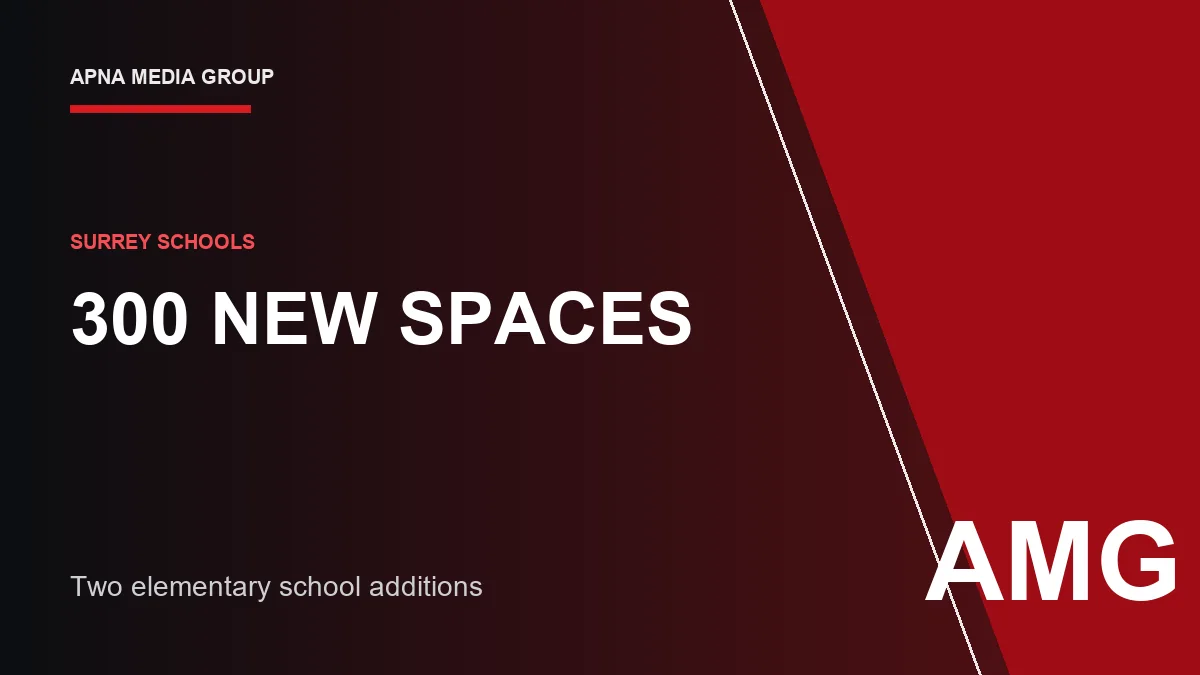 300 New Student Spaces Opening at Two Surrey Elementary Schools