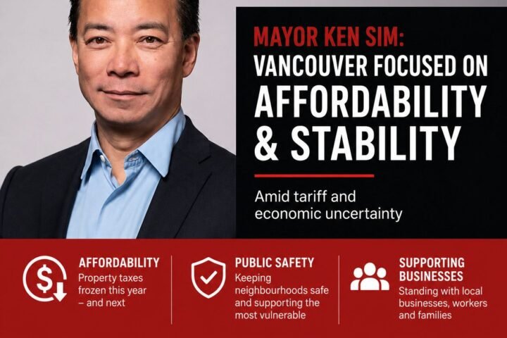 Mayor Ken Sim Says Vancouver Will Focus on Affordability and Stability Amid Economic Uncertainty